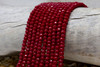 Jade Polished 4x6mm Dyed Cherry Red Faceted Rondelle
