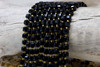 Black Onyx Polished 7mm Faceted Cube