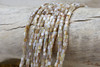 Natural Shell Multi Beige 4x3mm Polished Wheel