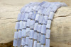 Blue Lace Agate  Irregular Cuboid 8-9x11-12mm