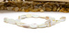 Natural Shell White 15x10mm AB Plated Polished Oval