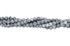 Grey Crazy Lace Agate Matte 6mm Round