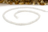 Shell Pearl White 3x4mm Rondelle