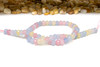 Jade Polished 5x8mm Faceted Rondelle - Dyed Multicolored Pastel