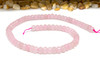 Jade Polished 5x8mm Faceted Rondelle - Dyed Pale Pink