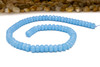 Jade Polished 5x8mm Faceted Rondelle - Dyed Sky Blue