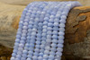 Jade Polished 5x8mm Faceted Rondelle - Dyed Light Blue