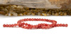 Jade Polished 6mm Round Dyed Dark Coral