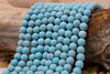 Howlite Turquoise Matte 10mm Round - 2mm Large Hole