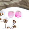 Lampwork Glass Bead 9mm Pink Tulip Flower