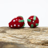 Lampwork Glass 15x12mm Handmade Strawberry Bead