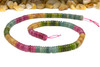 Jade Polished 2x6mm Tourmaline Color Rondelle