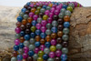 Jade Polished 8mm Tourmaline Color Round
