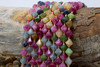 Jade Polished 8mm Tourmaline Color Faceted Bicone