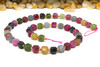 Jade Polished 8mm Tourmaline Color Faceted Cube