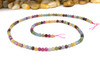 Jade Polished 3mm Tourmaline Color Faceted Round