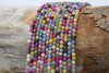 Jade Polished 3mm Tourmaline Color Faceted Round