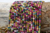 Jade Polished 3x4mm Tourmaline Color Faceted Rondelle