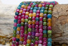 Jade Polished 7mm Tourmaline Color Faceted Cube