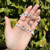 Mother of Pearl Polished 8x10mm Letter V