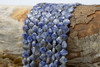 Blue Spot Jasper Polished 8mm Faceted Clover / Quatrefoil