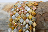 Crazy Lace Agate Polished 8mm Faceted Clover / Quatrefoil