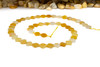 Yellow Jade Polished 8mm Faceted Clover / Quatrefoil