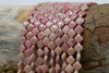 Rhodonite Polished 8mm Faceted Clover / Quatrefoil