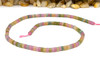 Jade Polished 2x4mm Tourmaline Color Wheel