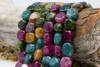 Jade Polished 15mm Tourmaline Color Cube