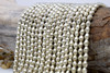 Silver Plated Ethiopian Brass 5-7mm Bicone