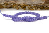 Jade Polished 5x8mm Smooth Rondelle - Dyed Light Sapphire Blue