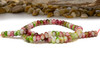 Jade Polished 5x8mm Smooth Rondelle - Dyed Green Cherry Mix