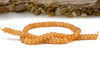 Jade Polished 5x8mm Smooth Rondelle - Dyed Tangerine