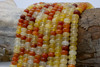 Jade Polished 5x8mm Smooth Rondelle - Dyed Corn Mix