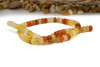 Jade Polished 5x8mm Smooth Rondelle - Dyed Corn Mix