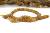 Jade Polished 5x8mm Smooth Rondelle - Dyed Butterscotch
