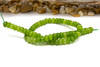 Jade Polished 5x8mm Smooth Rondelle - Dyed Lime