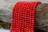 Coral Polished 7mm Rondelle