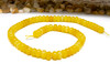 Jade Polished 5x8mm Dyed Yellow Rondelle