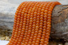 Jade Polished 5x8mm Dyed Orange Rondelle