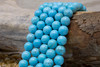 Magnesite Polished 12mm Turquoise Round