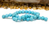 Magnesite Polished 12mm Turquoise Round
