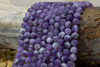 Dogtooth Amethyst Matte 8mm Round