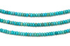 Kingman Turquoise Polished 4mm Rondelle