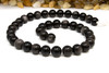 Silver Grey Black Obsidian AA Grade Polished 10mm Round