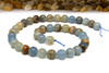 Blue Calcite Mixed Polished 10mm Round