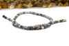 Black Veined Jasper Matte 4mm Round