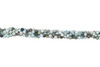 Multi Color Larimar Polished 6mm Faceted Round