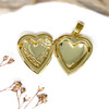 Gold Plated 20mm Heart Locket Charm